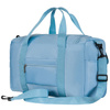 Hellblaue Sport-Reisetasche aus Polyester mit Schultergurt und Koffergurt – Peterson
