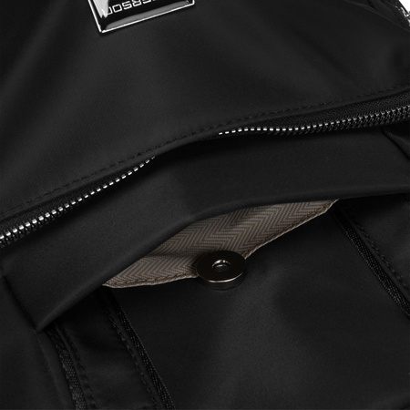 Eleganter Damen-Tagesrucksack in Schwarz - Peterson