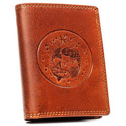 Große Herren Geldbörse aus Leder mit geprägtem Sternzeichen – Peterson