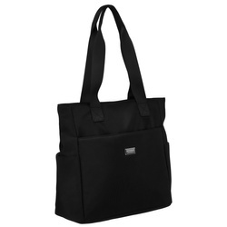 Große Damen-Tasche in Schwarz mit bequemen Griffen - Peterson