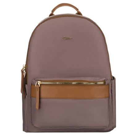 Peterson Damen-Rucksack mit zwei Fächern aus Polyester in Beige