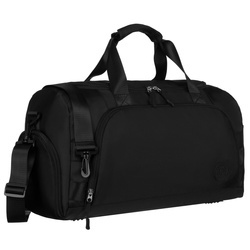 Schwarze Reisetasche mit Koffergurt – Peterson