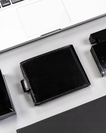 Herren Geldbörse aus Leder mit RFID-System – Rovicky