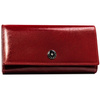Große Damen Geldbörse rot aus Leder mit Klappe und Druckknopf – Peterson
