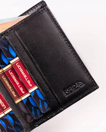 Kleine Damen Geldbörse aus Leder ohne Verschluss – Peterson