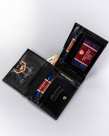 Große Herren Geldbörse aus Leder ohne Verschluss – Peterson