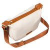 Kleine Damen Tasche aus Nylon in Braun-Beige – Peterson