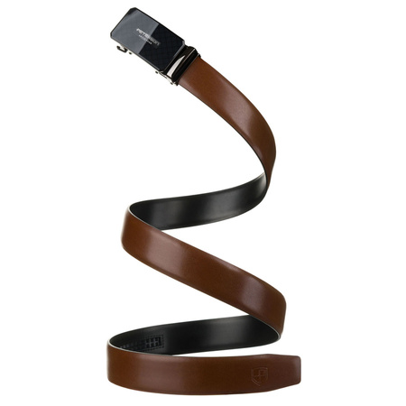 Herren-Gürtel in Braun aus Naturleder mit automatischer Schnalle - Peterson