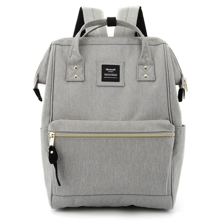 Grauer Damen Rucksack mit USB und Laptopfach – Himawari