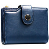 Dunkelblaue Damen-Geldbörse aus ökologischem Leder mit RFID-System – Peterson
