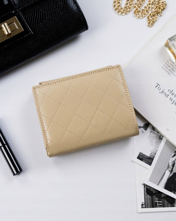 Mittelgroße Damen Geldbörse aus Leder mit Druckknopf – 4U Cavaldi