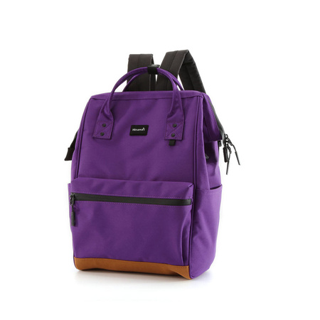 Lila Damen Rucksack mit USB-Anschluss und verstellbaren Schultergurten – Himawari