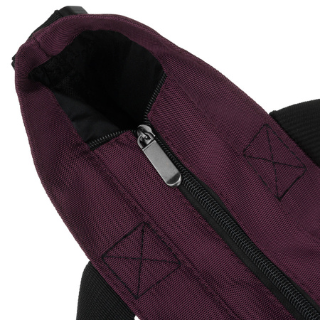 Große, violette Damen-Shopper-Tasche an bequemen Griffen und einem abnehmbaren Gürtel – Peterson