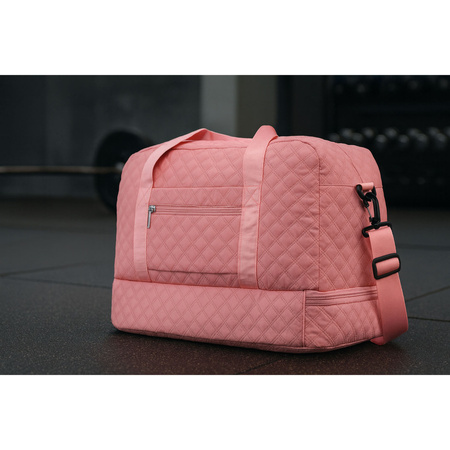 Rosa, Trainingstasche aus Polyester, mit zwei Fächern - Peterson