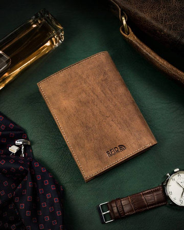 Herren Geldbörse aus Leder mit patriotischem Motiv – Peterson