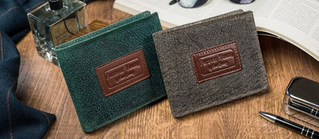 Bunte Herren Geldbörse aus Echtleder – Forever Young