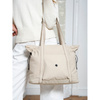 Beige Damen Shopper aus Polyester mit bequemen Henkeln – Peterson