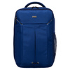 Dunkelblauer Rucksack aus Polyester mit atmungsaktiven Schultergurten ausgestattet – Peterson