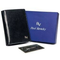 Geräumige vertikale Herren Geldbörse aus Echtleder ohne Verschluss – Rovicky