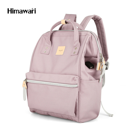 Rosa Damen Rucksack mit Laptopfach und USB-Anschluss – Himawari