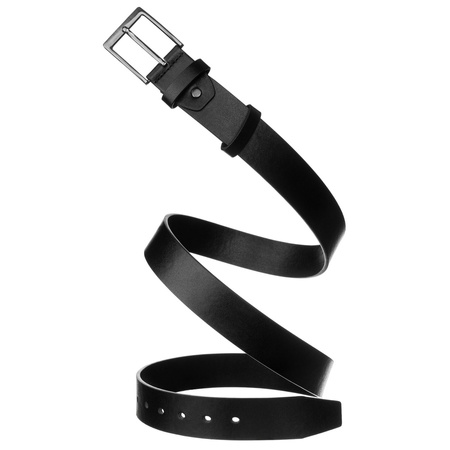 Universeller Herren-Gürtel aus schwarzem Öko-Leder