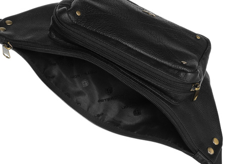 Leder Bauchtasche mit praktischem Fach – Peterson