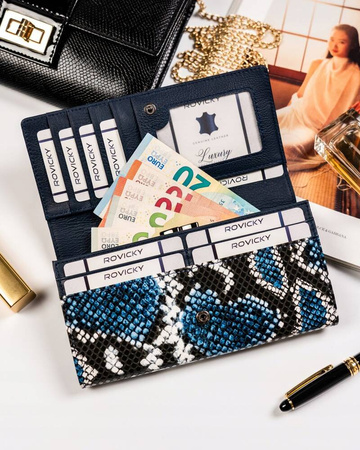 Große Damen Geldbörse aus Echtleder und Öko-Leder – 4U Cavaldi