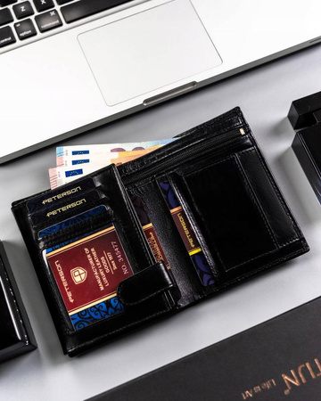 Elegante Herren Geldbörse aus echtem Leder – Peterson