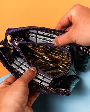 Große Damen Geldbörse mit Reißverschluss und Anhänger – Lorenti