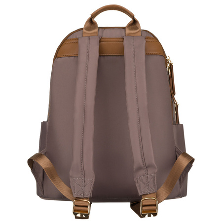 Peterson Damen-Rucksack mit zwei Fächern aus Polyester in Beige