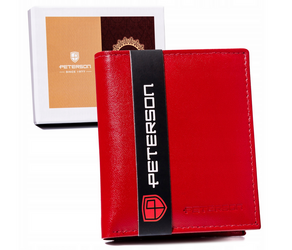 Kleine Damen Geldbörse aus Leder ohne Verschluss – Peterson