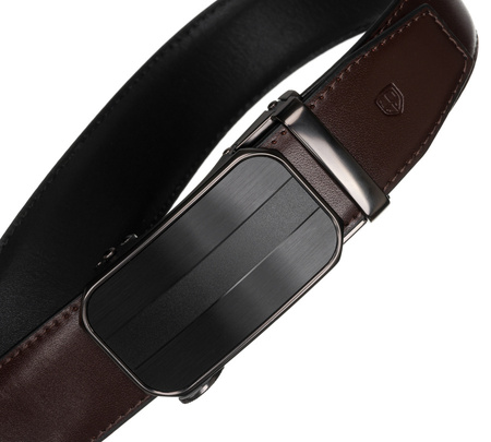 Eleganter Herren Gürtel aus Leder mit Automatikschließe – Peterson