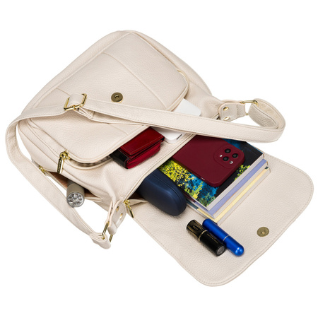 Geräumige Damen-Handtasche mit Schulterriemen und Taschen – Rovicky