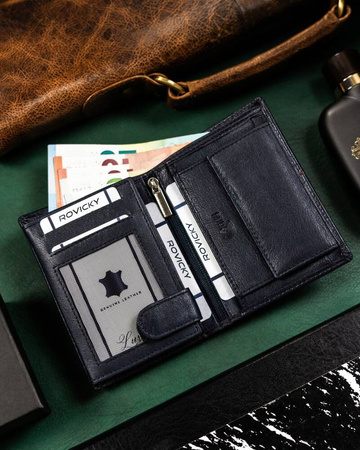Vertikale Herren Geldbörse aus Leder – Rovicky