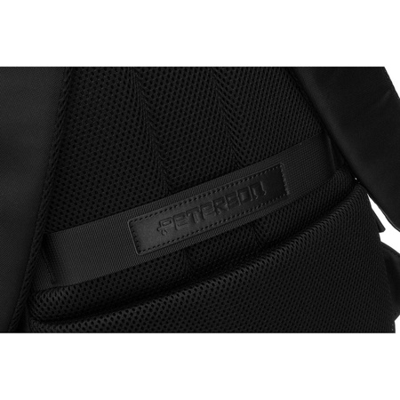 Schwarzer Reiserucksack mit verstellbaren Trägern – Peterson