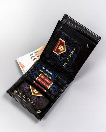 Elegante Herren-Geldbörse aus Naturleder – Peterson