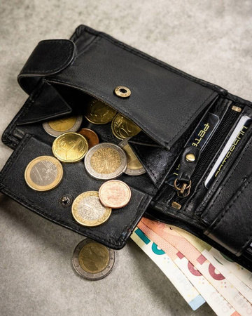 Geschenkset: Herren-Geldbörse aus Leder und Schlüsselanhänger – Peterson