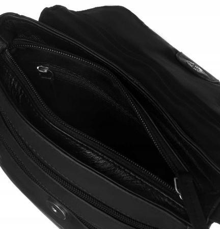 Damen Umhängetasche aus Leder mit Klappe – Peterson