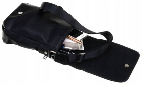 Städtische Herren Umhängetasche aus Öko-Leder – David Jones