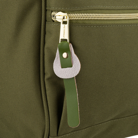 Grüner Damen-Rucksack aus Polyester mit Laptopfach, verstellbaren Schultergurten – Peterson