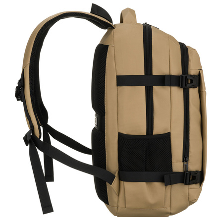 Großer Khaki-Reise-Rucksack mit Laptopfach, zweifach unterteilt – Peterson