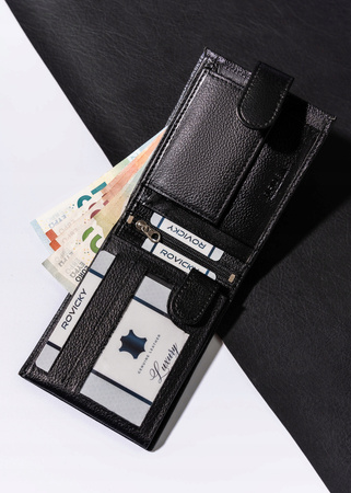 Große geräumige Herren Geldbörse aus echtem Leder – Rovicky