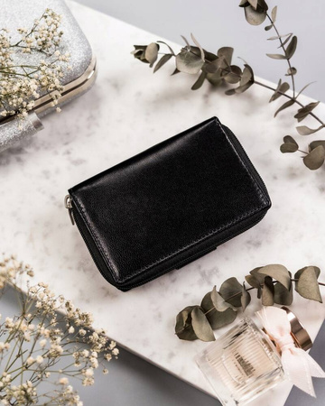 Damen Geldbörse aus Leder mit RFID Protect – Rovicky