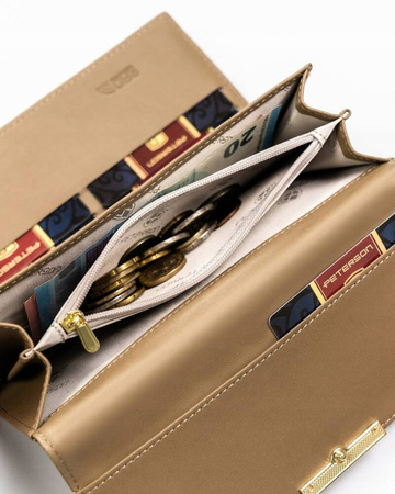 Große, horizontale Damen-Geldbörse aus Öko-Leder – Peterson