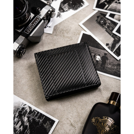 Herren Geldbörse aus Leder mit elegantem Muster – Rovicky