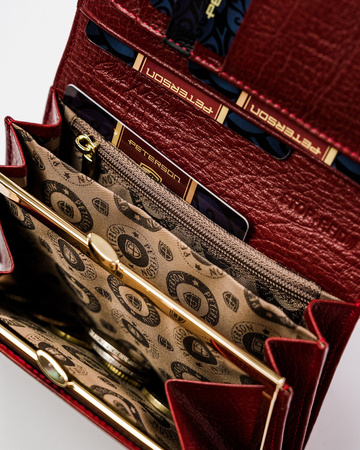 Elegante Damen Geldbörse mit Schlangenledermuster RFID – Peterson