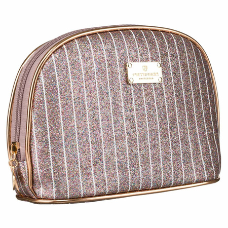 Handliche Reisekosmetiktasche in Rosa – Peterson