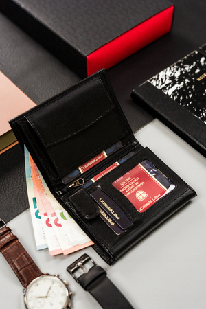 Große Herren Geldbörse aus Leder ohne äußeren Verschluss – Peterson