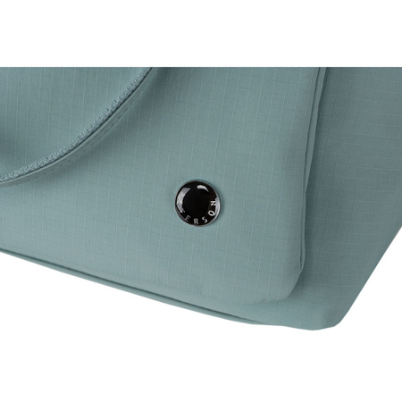 Blaue Damen Shopper aus Polyester mit Fronttasche – Peterson