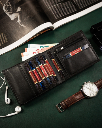 Herren Geldbörse aus Leder für Karten – Peterson